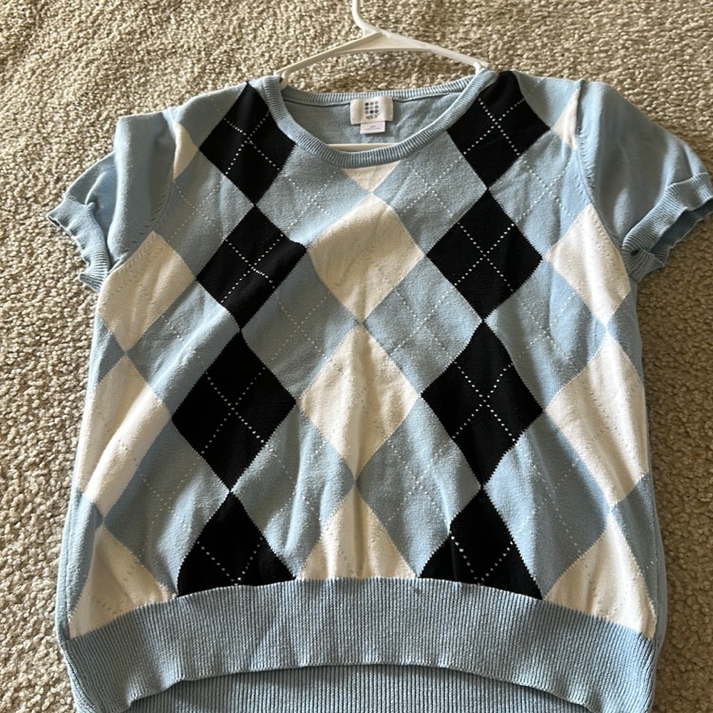 super cute blue plaid shirt